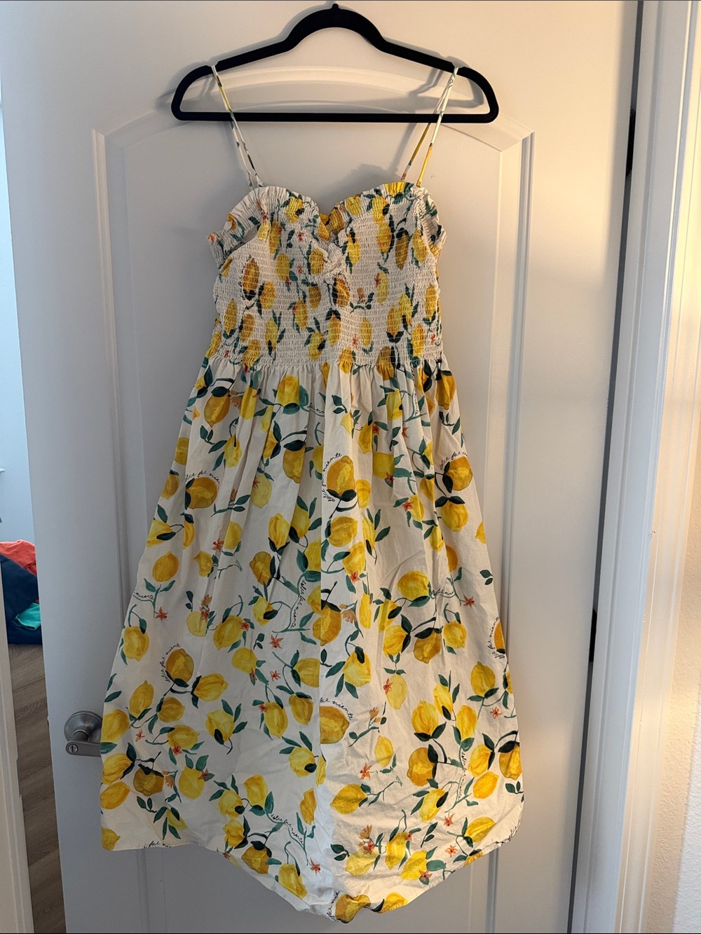 H&M Yellow & Green Lemon Print Sundress